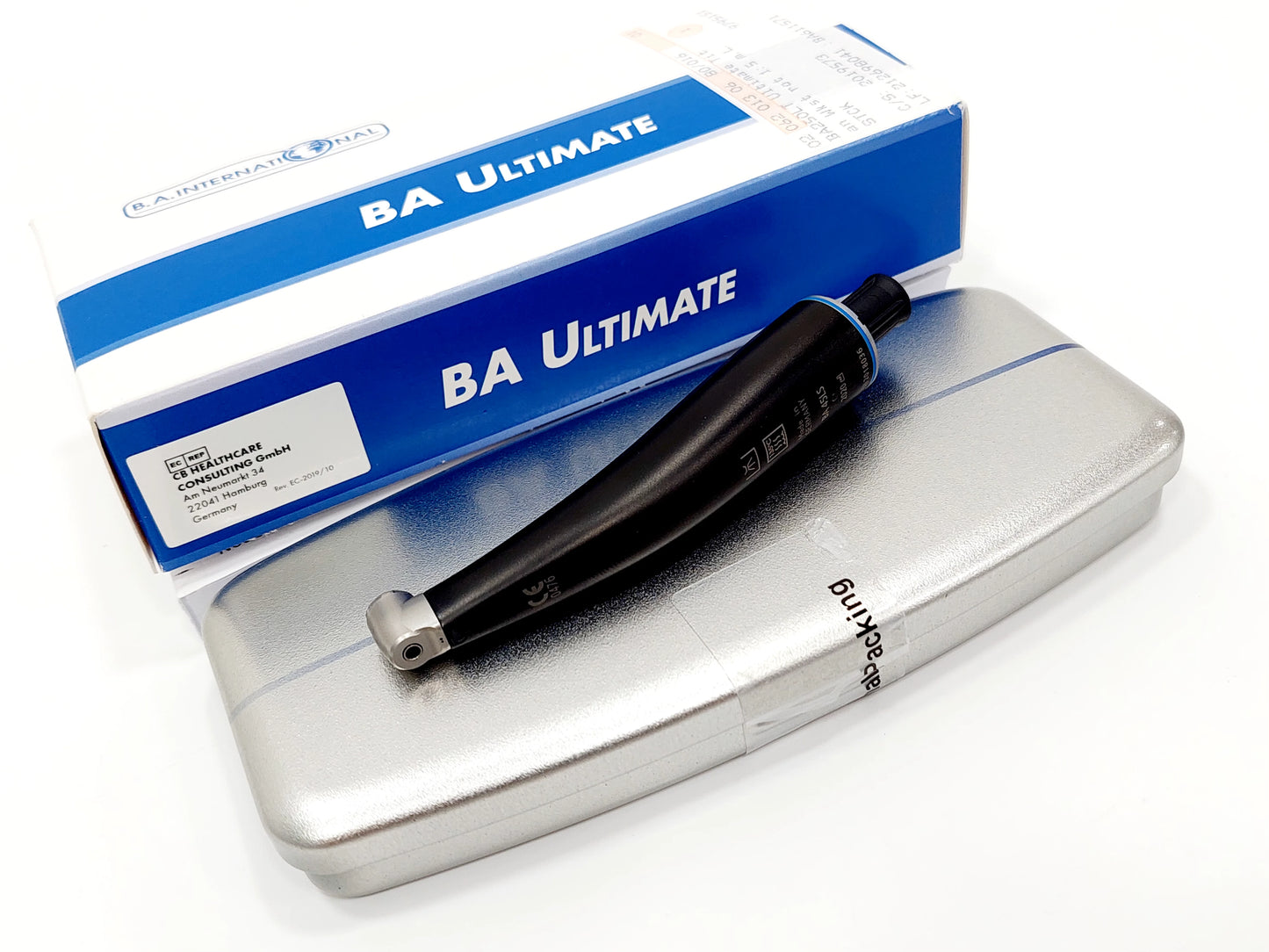 B.A. ULTIMATE Titan Winkelstück BA45LS
Mit Licht, blau 1:1
