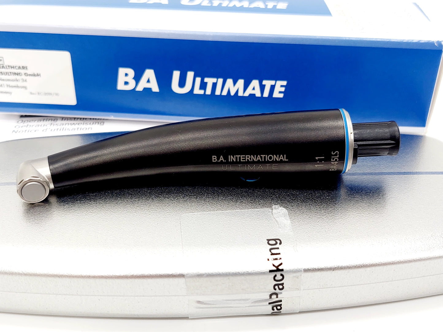 B.A. ULTIMATE Titan Winkelstück BA45LS
Mit Licht, blau 1:1