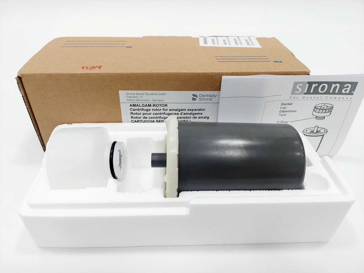 SIEMENS Sirona M1 & E Serie Amalgamrotor Amalgam Rotor grau Amalgamabscheider Neu