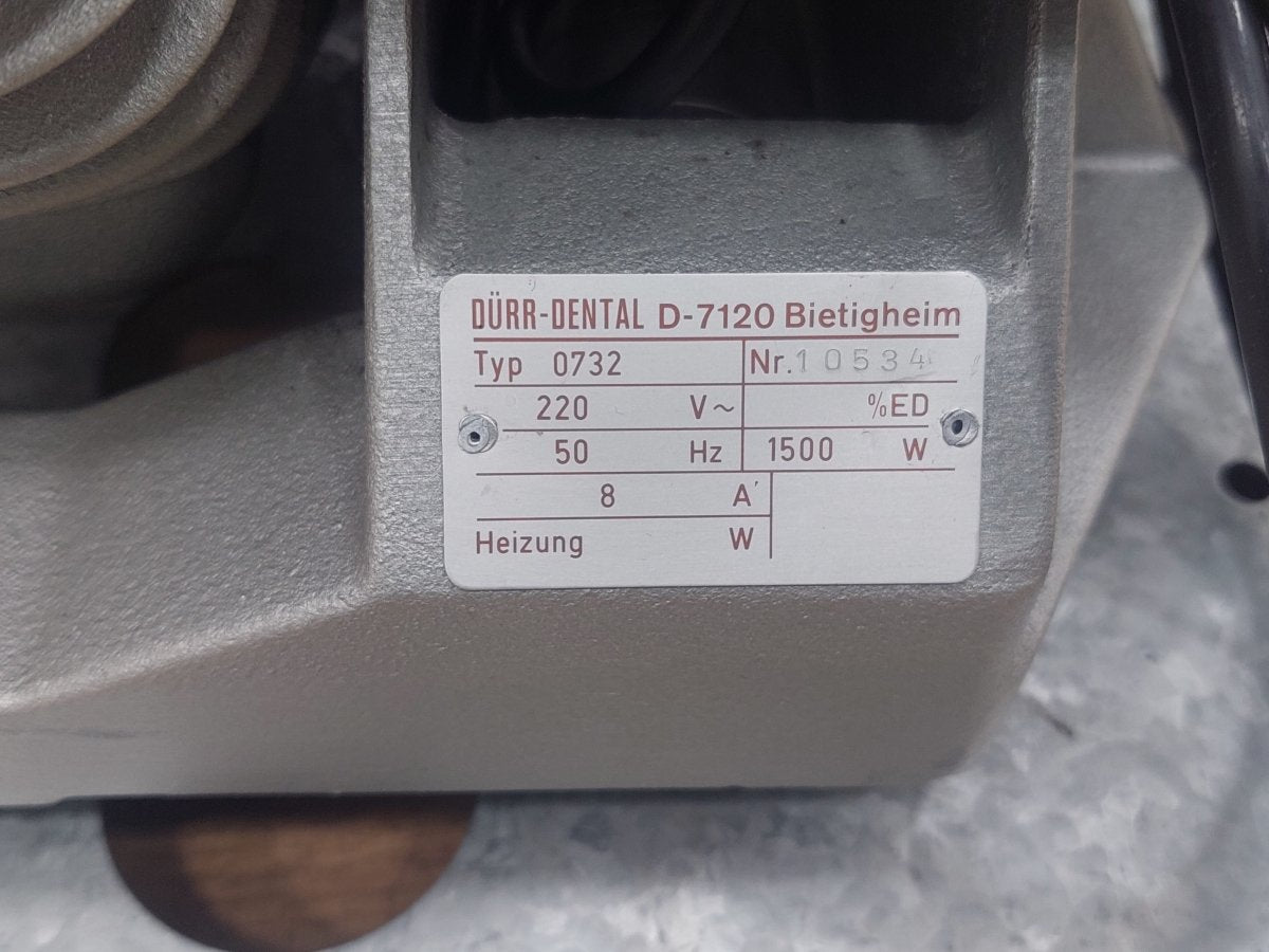 Dürr Dental Typ 0732 zentrale Trockenabsaugung Trockensaugmaschine Bj. 91