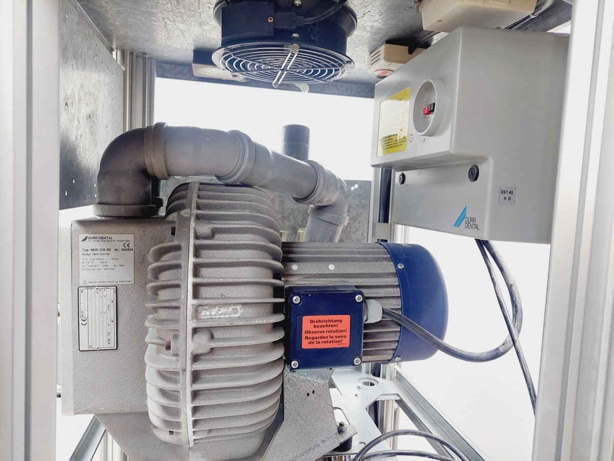 Dürr Power Tower PT160 Trockenabsaugung, Kompressor, Aggregat & Trockenluftanlage