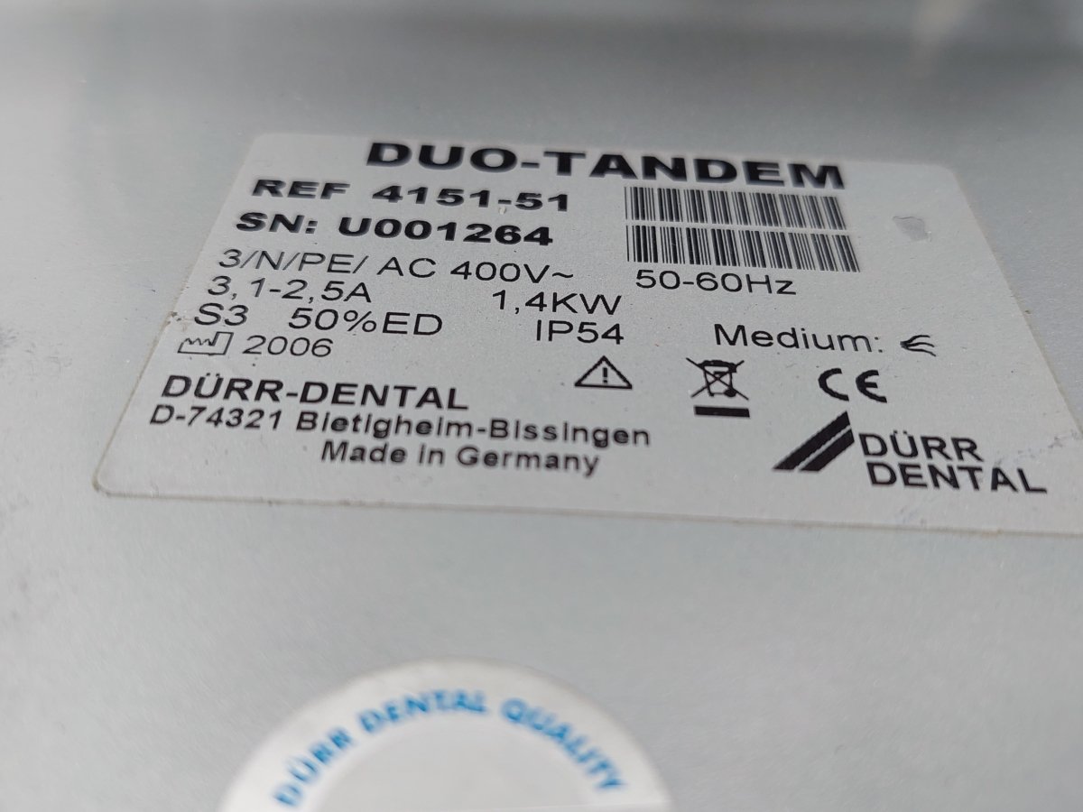 Dürr Dental Duo Kompressor mit Membrantrocknung
