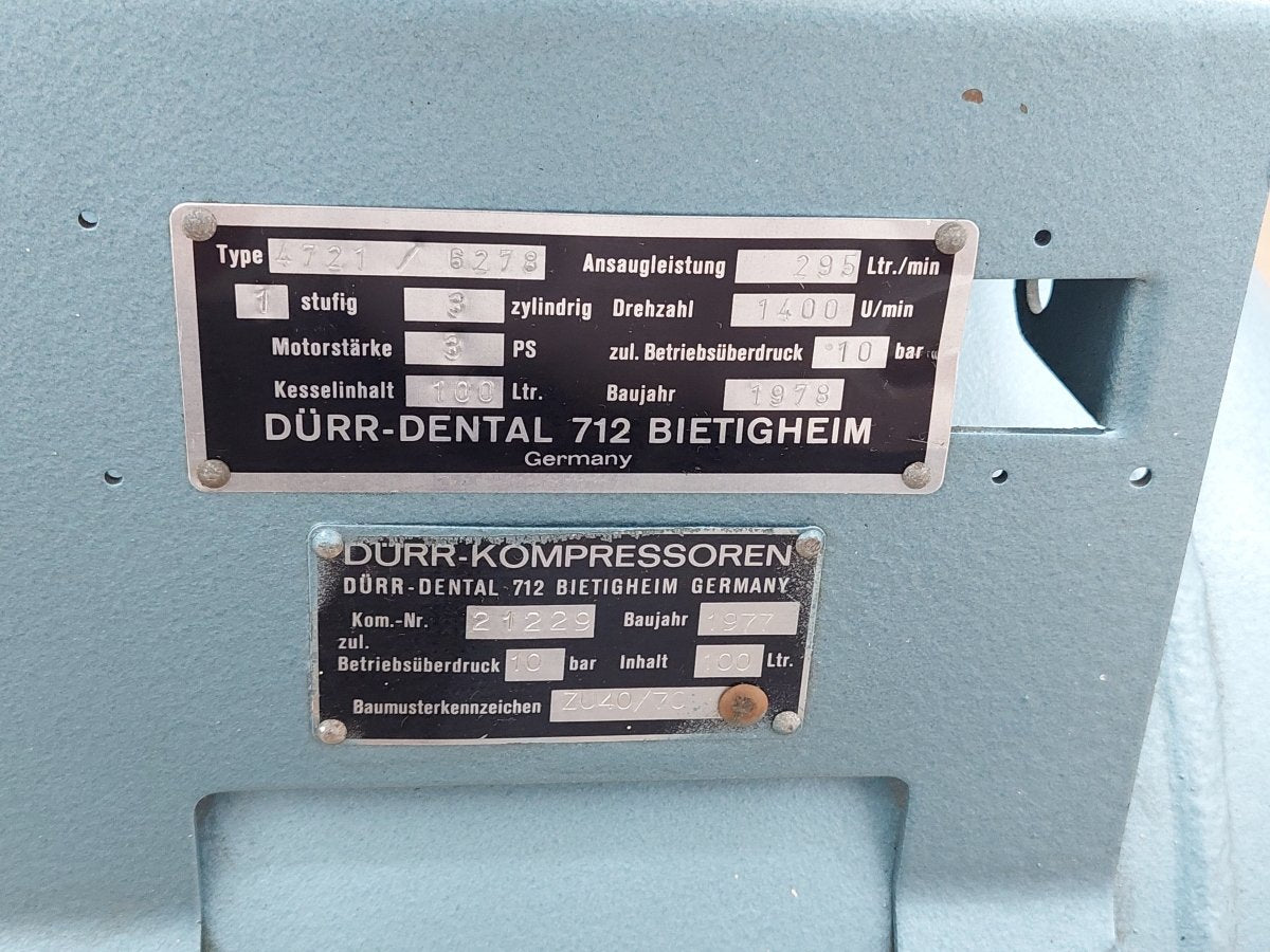 Dürr Dental Kompressor  4721 Typ 4721BJ 78