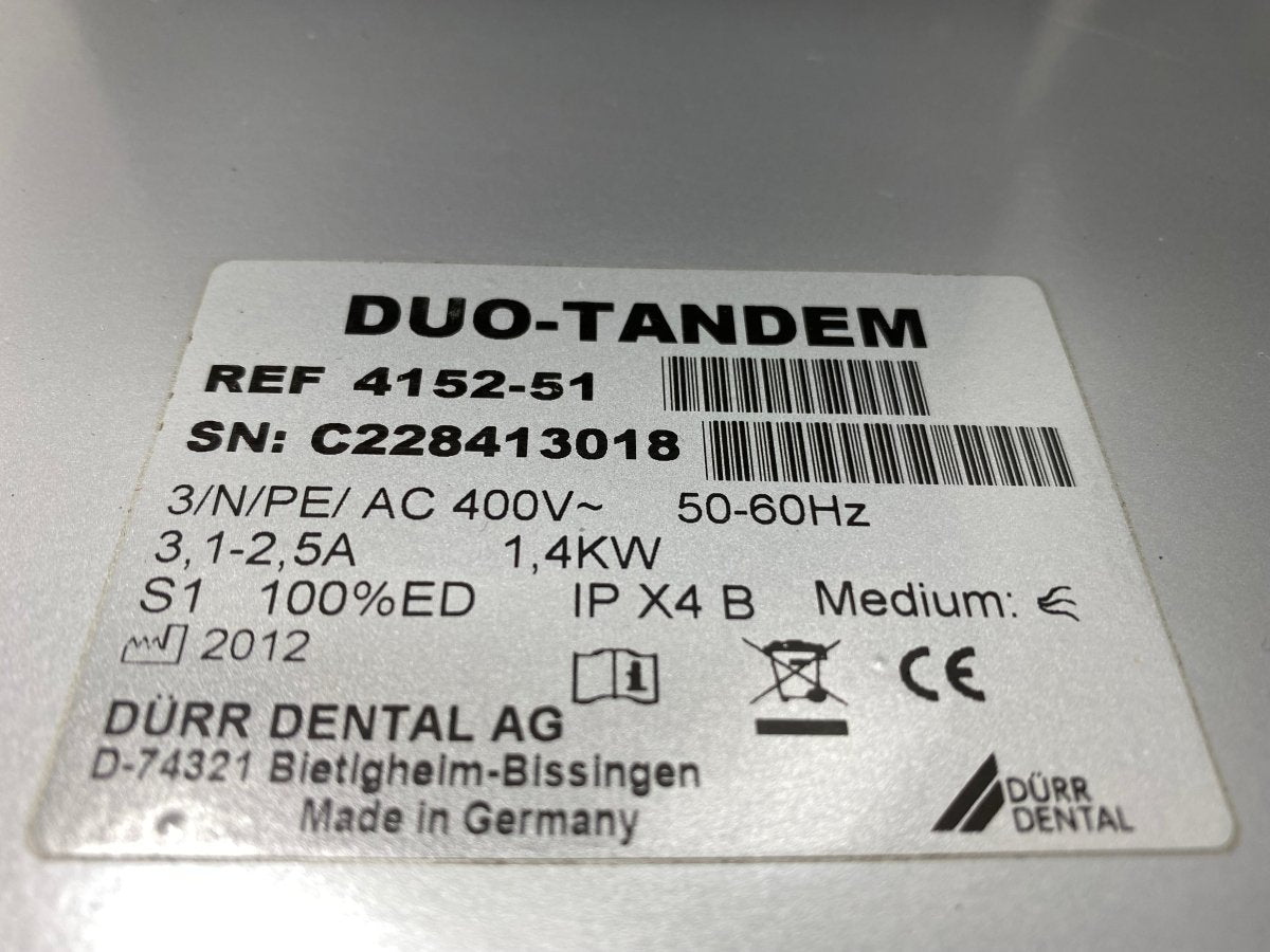 Dürr Dental Duo Kompressor mit Membrantrocknung Baujahr 2012 gebraucht